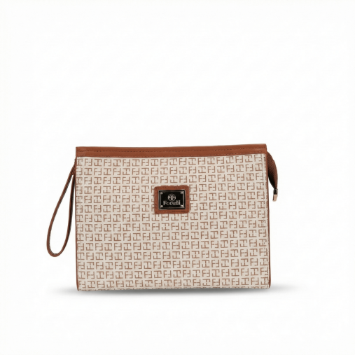 4B78 Kadın Clutch Çanta Bej - Forelli
