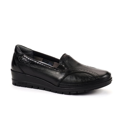 Forelli MIMOZA-H Comfort Kadın Deri Ayakkabı Siyah 