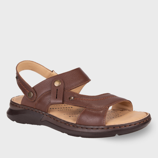 URAL-G Erkek Deri Sandalet Taba - 2