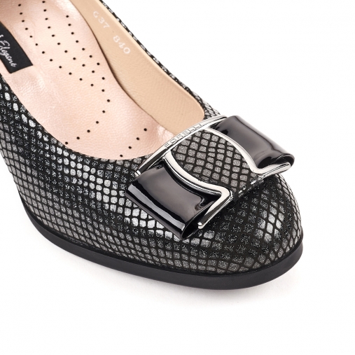Forelli DANIL-G Comfort Kadın Ayakkabı Siyah Baskılı - 5