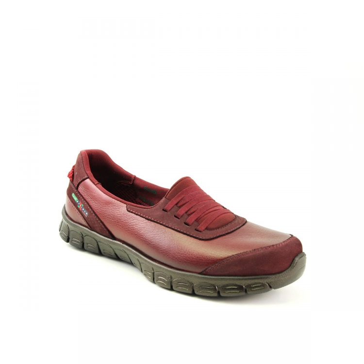 Forelli 61007-G Comfort Kadın Ayakkabı Bordo - 1