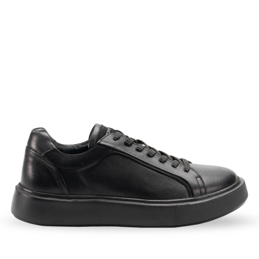 DENIS-G Unisex Deri Ayakkabı Siyah - 1
