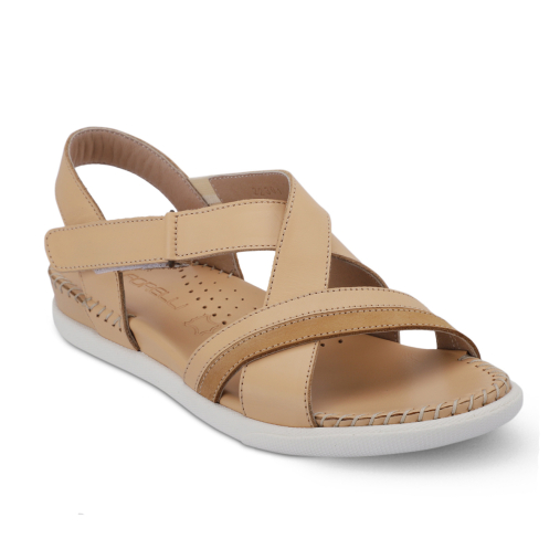 ILYA-G Kadın Deri Sandalet Camel 