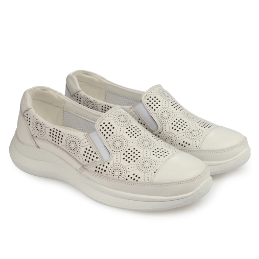 Forelli QUEEN-G Comfort Kadın Ayakkabı Beyaz - 3