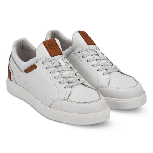 Forelli ZET-G Comfort Erkek Ayakkabı Beyaz / Taba - 2